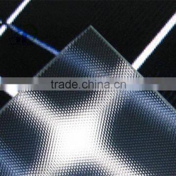 3.2mm high transmittance tempered low iron glass solar glass