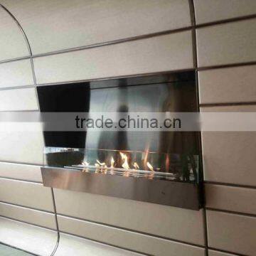 Fashion true fire wall fireplace safer than gas fireplace