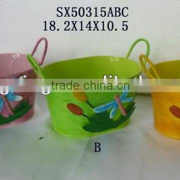 Contemporary decoration flower pot metal pot