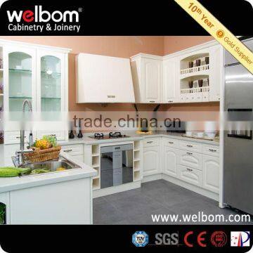 White PVC Aluminum Kitchen Cabinets