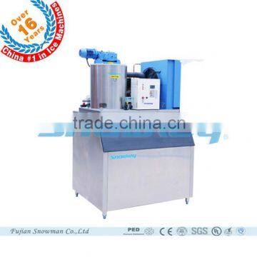 Flake Ice Machine With Ice Storage Bin for Supermarket Seafood Keep Fresh