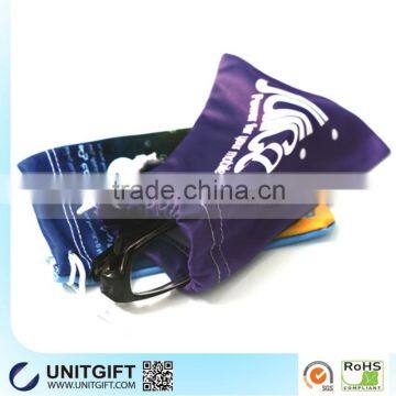 Wholesale microfiber sunglasses bag with drawstring