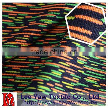 Polyester Spandex Jersey Fabric With Discharge Print