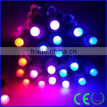 5v 12mm waterproof full color rgb led pixel light with ic lpd 6803