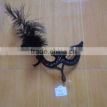 face ostrich feather mask-54