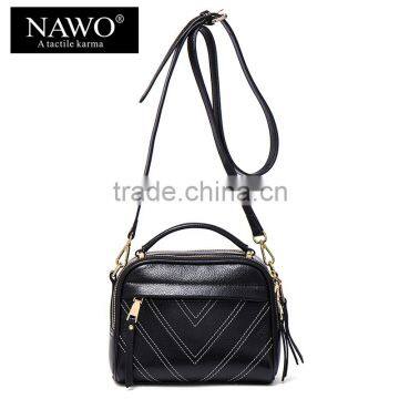 NAWO cowhide genuine leather women sling bag shoulder bag wholesale