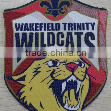 custom iron on woven tiger patch