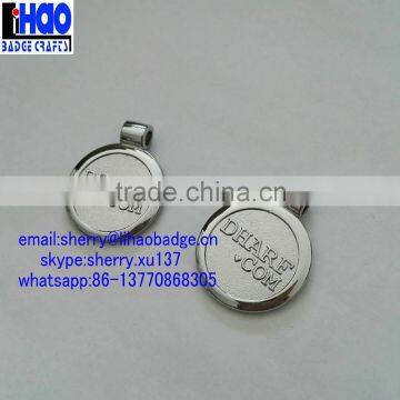 Factory sale Silver Custom Metal Pendant, Metal charm, Custom logo jewelry tag