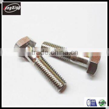 factory price DIN 931 stainless steel hex head half thread screw