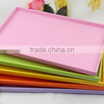 customizable colorful melamine rectangular tray