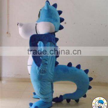 Instock blue walking act dinosaur costume for adult!!!