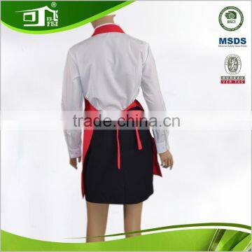 Trade Assurance Poly and Cotton Red Cooking Women Aprons Kitchen photo-3
