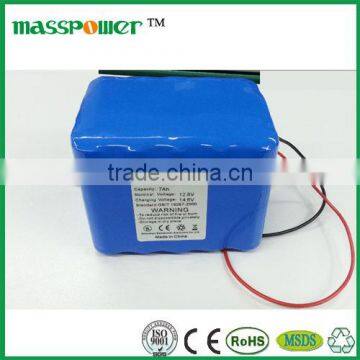 14.8V li-ion 12ah batteries