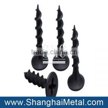 black galvanized drywall screw