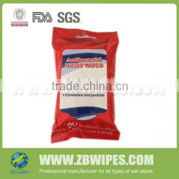 20CT Fresh Scented Antibacterial Moist Wipes