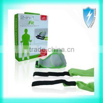 accessories for Wii 2 in1 EV active sports pack(leg strap+resistance band)