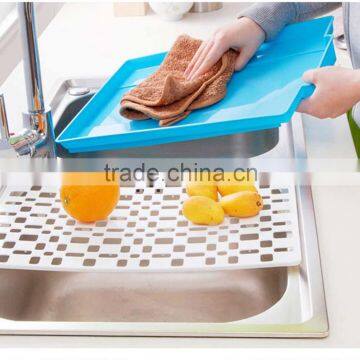 Multifunction Colorful Hallow Drain Custom Kitchen Cheap Plastic Tray photo-4