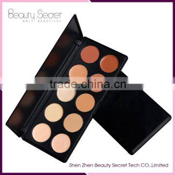 Wholesale 10 Colors Waterproof Foundation Makeup Cosmetics Foundation Concealer Palette