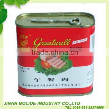 340g tinned luncheon pork meat with high quality