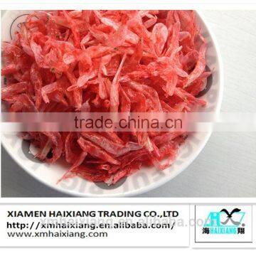 Uncooked live dried dying red small shrimp for sale