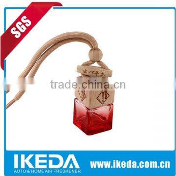 Top sale 12ml glass hanging car perfume bottle