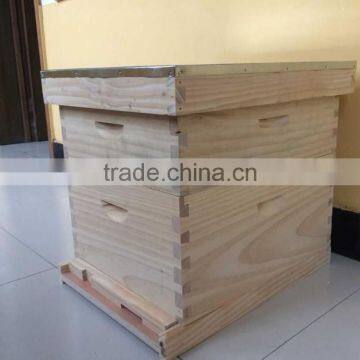 factory price pine wood standard langstroth honey bee hive