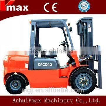 CPCD40 4ton VMAX diesel forklift truck from the biggest China forklift production base HEFEI