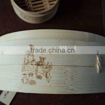 Popular optima steamer steamboat top grade hot-stampted bamboo steamer from factory steamed stuffed bun use