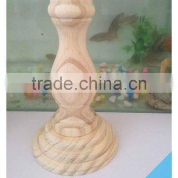 Set of 3 Unfinished Pine Wooden Candle Holder photo-4