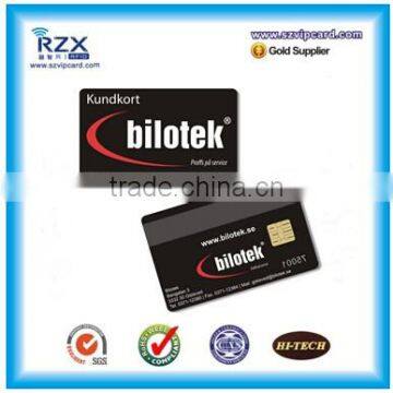 256Byte Memory SLE4442 contact rfid plastic key card rfid smart card