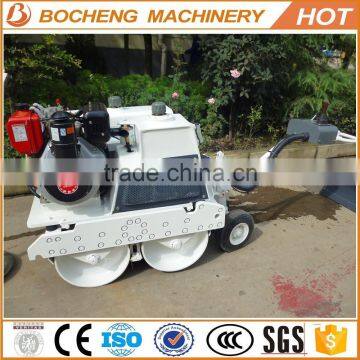 Mini road roller 800kg hand walking double drum road roller for sale