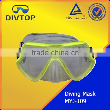 New design silicone diving mask and snorkel set