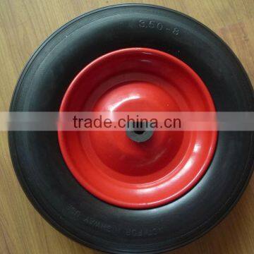 Filled pu foam wheels for wheelbarrow 3.50-8 with needle bearing