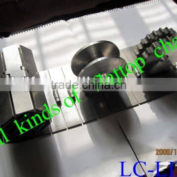 LC-LIDA supplier all kinds of Steel/plastic hingle type flattop chain,material: SS802\SS430\SS304\SS430,