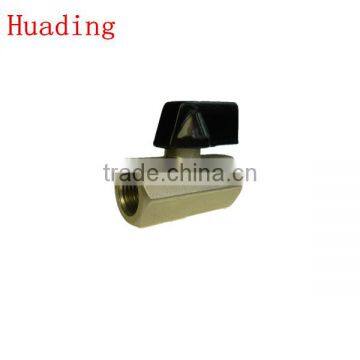 1/4" 3/8" 1/2"hot Sale Double Male Thread Brass Ball Valve photo-3