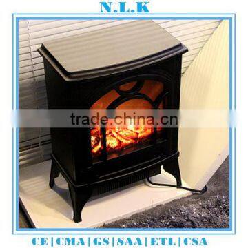 HIGH quality antique electri decorative electric fireplace with CE certificate freestanding led wooden electrical fireplace