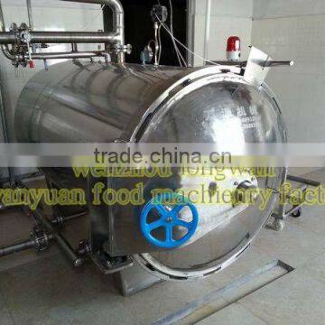 semi-automatic counter pressure steam sterilizer for meat product