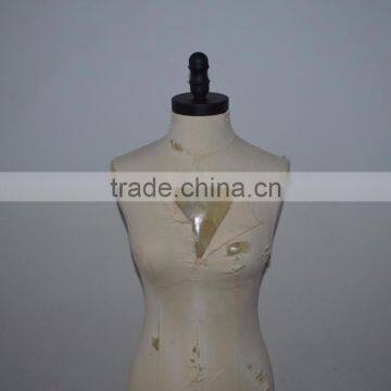 White Fabric Dilapidated Upper Body Retro Woman Mannequin Display photo-5