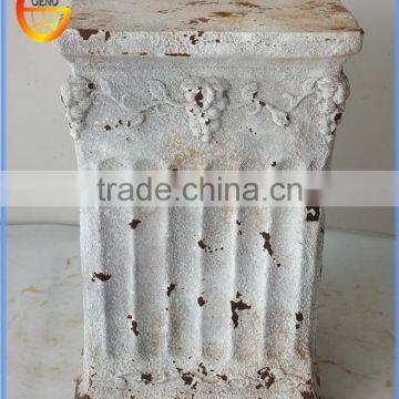 fiber stone garden planter Imitation metal iron flower pots