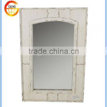 Retangular wooden mirror for wall hanging