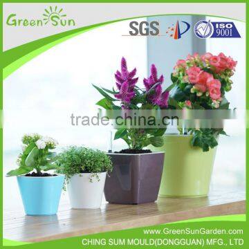 Self watering planter balcony planters plastic pot