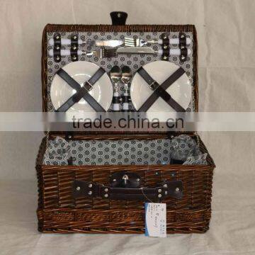 Wicker Picnic Hamper Cheap Picnic Baskets 2 or 4 Person Picnic Basket