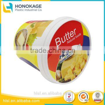 IML logo design plastic container for butter