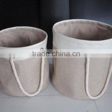 Rectangular Laundry Baskets Hampers With Two Cotton Handles photo-4