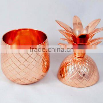 100% Pure Copper Pineapple Mugs