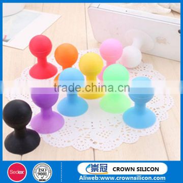 Promotional Mobile Phone Holder Silicone Sucker Stand with your custom logo for iPhone