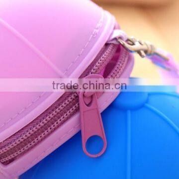 Cy277 Women Coin Purse Silicone Bag Cap Hat Candy Color Zipper Bag Cute Girls Coin Purse Key Holder Case Bags photo-5