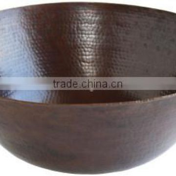 Big Hammered Copper Bowl For Your Home Used Purpose