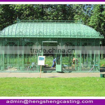 Galvanized steel Garden green house / glass green house / conservatory / sun room / gazebo