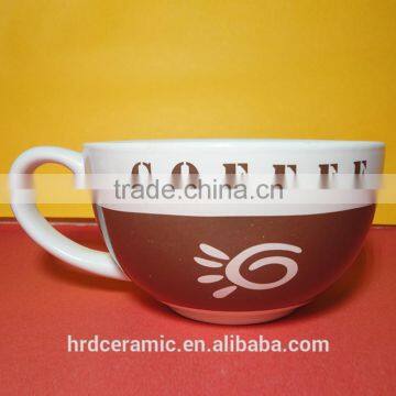 High Quality Promotional Logo Printed Ceramic 540ml Venti Coffee Cup photo-2